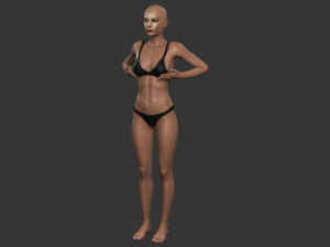 Beautiful Woman -Rigged 3d character 3D Model