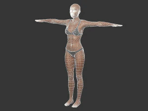 Beautiful Woman -Rigged 3d character 3D Model
