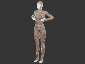 Beautiful Woman -Rigged 3d character 3D Model