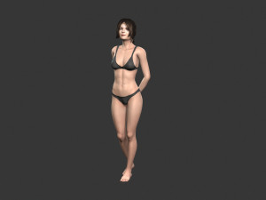Beautiful Woman -Rigged 3d character Modèle 3D