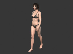 Beautiful Woman -Rigged 3d character Modèle 3D