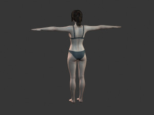 Beautiful Woman -Rigged 3d character Modèle 3D