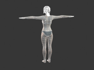 Beautiful Woman -Rigged 3d character Modèle 3D