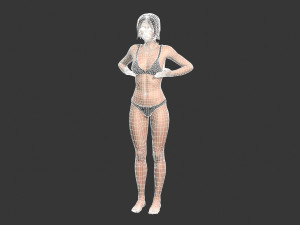 Beautiful Woman -Rigged 3d character Modèle 3D
