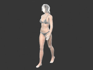 Beautiful Woman -Rigged 3d character Modèle 3D