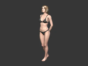 Wanita Cantik -Karakter 3d yang dicurangi Model 3D