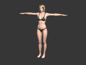 Beautiful Woman -Rigged 3d character Modèle 3D