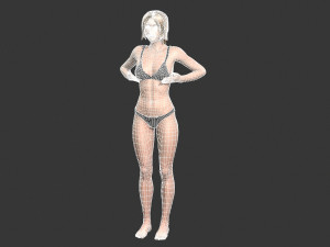 Beautiful Woman -Rigged 3d character Modèle 3D