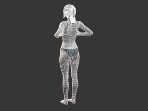 Beautiful Woman -Rigged 3d character Modèle 3D