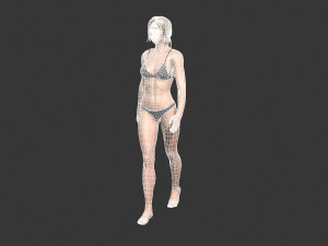 Beautiful Woman -Rigged 3d character Modèle 3D