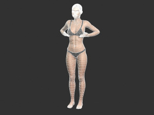 Beautiful Woman -Rigged 3d character 3Dモデル