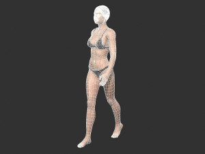 Beautiful Woman -Rigged 3d character 3Dモデル