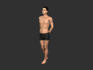 Beautiful man -Rigged 3d character 3D Model