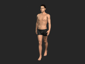 Beautiful man -Rigged 3d character 3D Модель