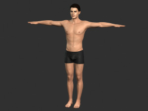 Beautiful man -Rigged 3d character 3D Модель
