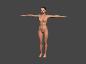 Beautiful Woman -Rigged 3d character Modèle 3D