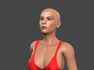 Beautiful Woman -Rigged 3d character Model 3D