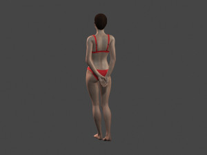 Beautiful Woman -Rigged 3d character Model 3D
