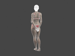 Beautiful Woman -Rigged 3d character Model 3D