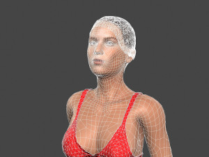 Beautiful Woman -Rigged 3d character Model 3D
