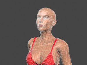 Beautiful Woman -Rigged 3d character Model 3D