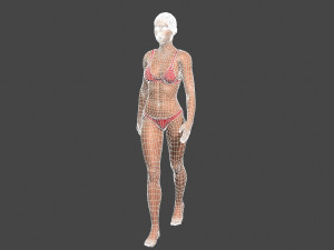 Beautiful Woman -Rigged 3d character Model 3D