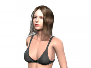 Beautiful Woman -Rigged 3d character 3D 模型