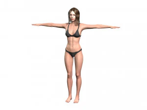 Beautiful Woman -Rigged 3d character 3D Model