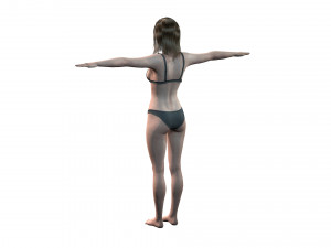 Beautiful Woman -Rigged 3d character 3D 模型