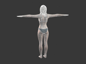 Beautiful Woman -Rigged 3d character 3D 模型