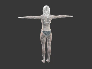 Beautiful Woman -Rigged 3d character 3D Model