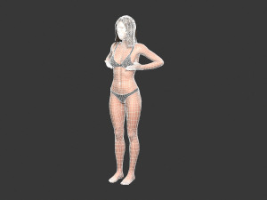 Beautiful Woman -Rigged 3d character 3D 模型