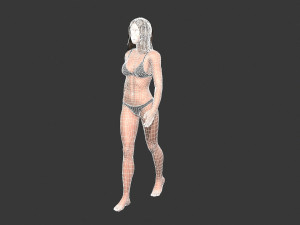Beautiful Woman -Rigged 3d character 3D 模型