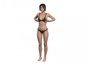 Beautiful Woman -Rigged 3d character 3D Model