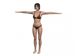 Beautiful Woman -Rigged 3d character 3D Модель