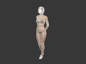 Beautiful Woman -Rigged 3d character 3D Model