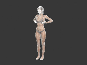 Beautiful Woman -Rigged 3d character 3D Модель