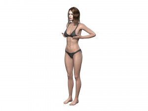 Beautiful Woman -Rigged 3d character 3D Model