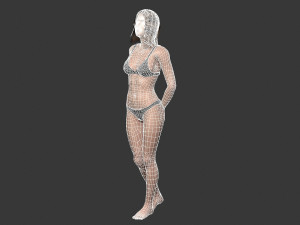 Beautiful Woman -Rigged 3d character 3D Model