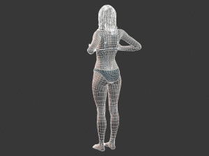 Beautiful Woman -Rigged 3d character 3D Model