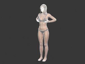 Beautiful Woman -Rigged 3d character 3D Model