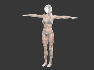 Beautiful Woman -Rigged 3d character 3D Model