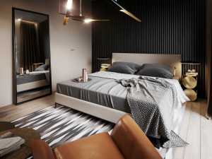 bedroom interior scene for cinema 4d and corona renderer 3D मॉडल