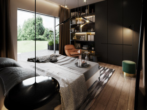bedroom interior scene for cinema 4d and corona renderer 3D मॉडल