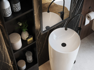 bathroom interior scene for cinema 4d and vray Modelo 3D