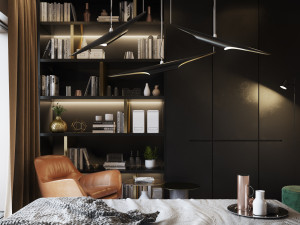 bedroom interior scene for cinema 4d and vray 3D Модель