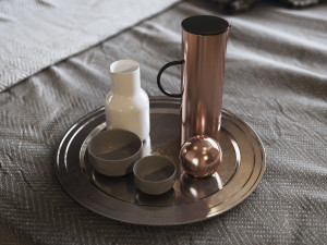 bedroom interior scene for cinema 4d and vray 3D Модель