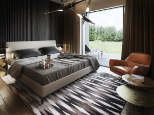 bedroom interior scene for cinema 4d and vray 3D Модель