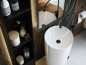 bathroom interior scene for cinema 4d and octane render Modèle 3D