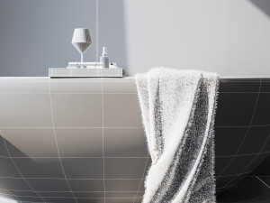 bathroom interior scene for cinema 4d and octane render Modèle 3D